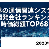2023年最新版：世界の通信関連システム開発会社ランキング時価総額TOP68