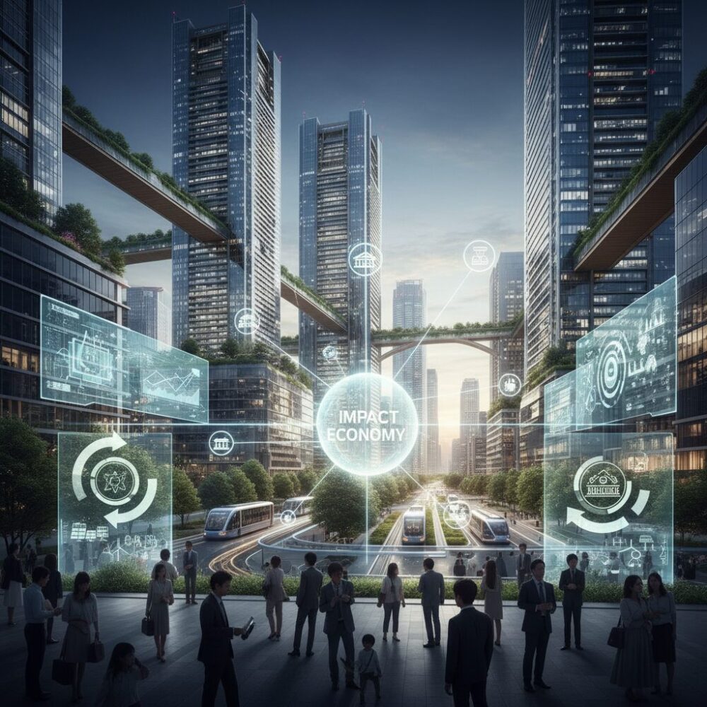 新しい資本主義と政府政策が後押しする社会課題解決ビジネス のイメージ