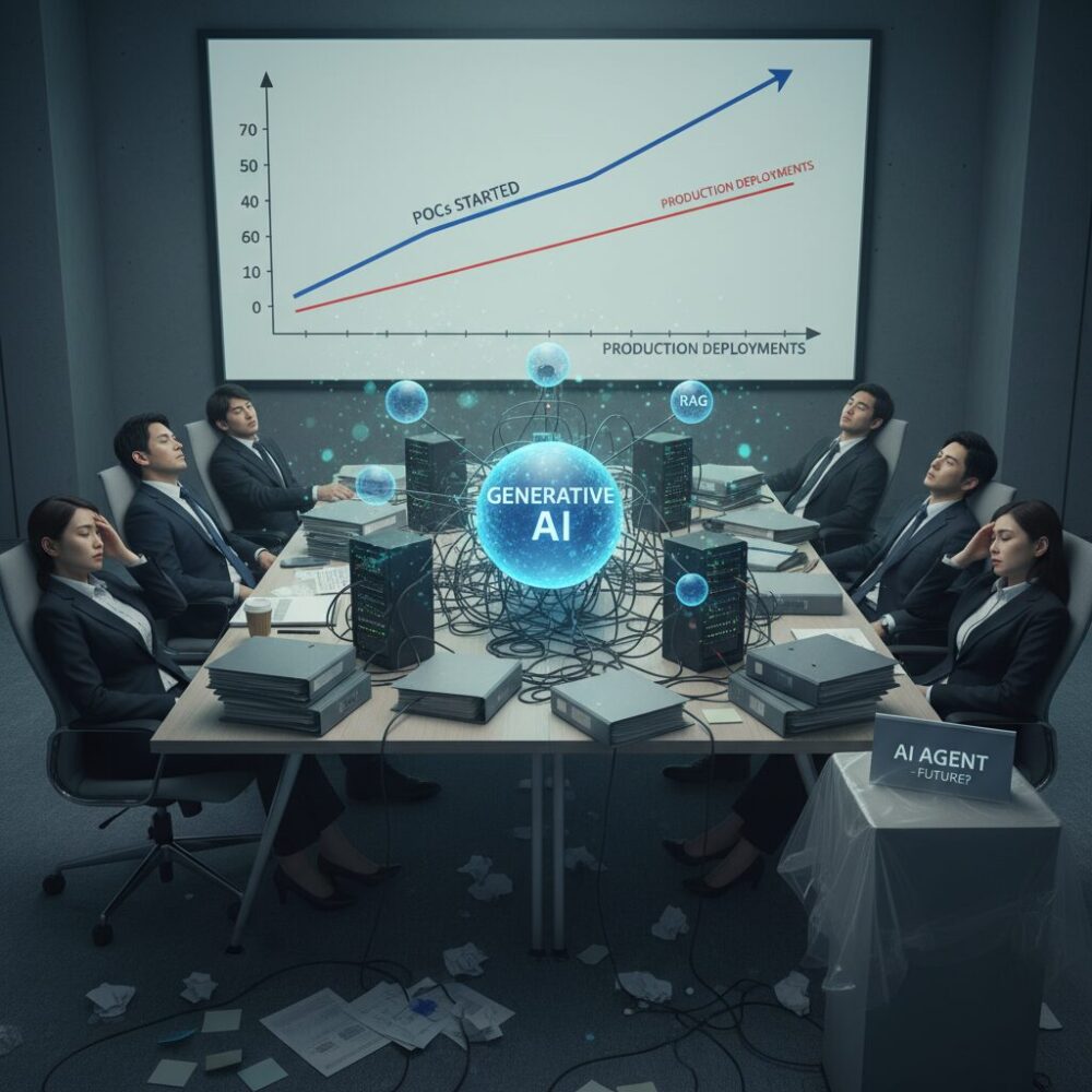 PoCが本番運用に進まない技術的要因とRAGの限界 のイメージ