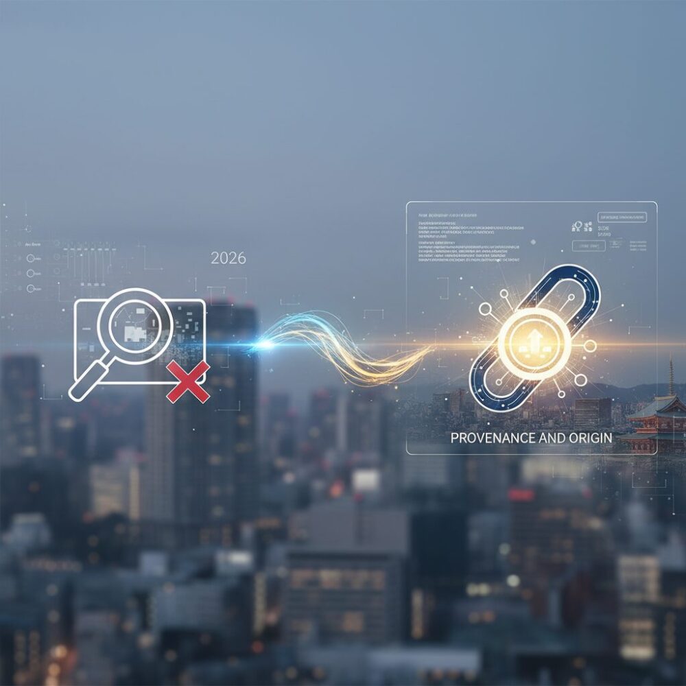 検知から来歴証明へ進むAIファクトチェック技術の転換 のイメージ