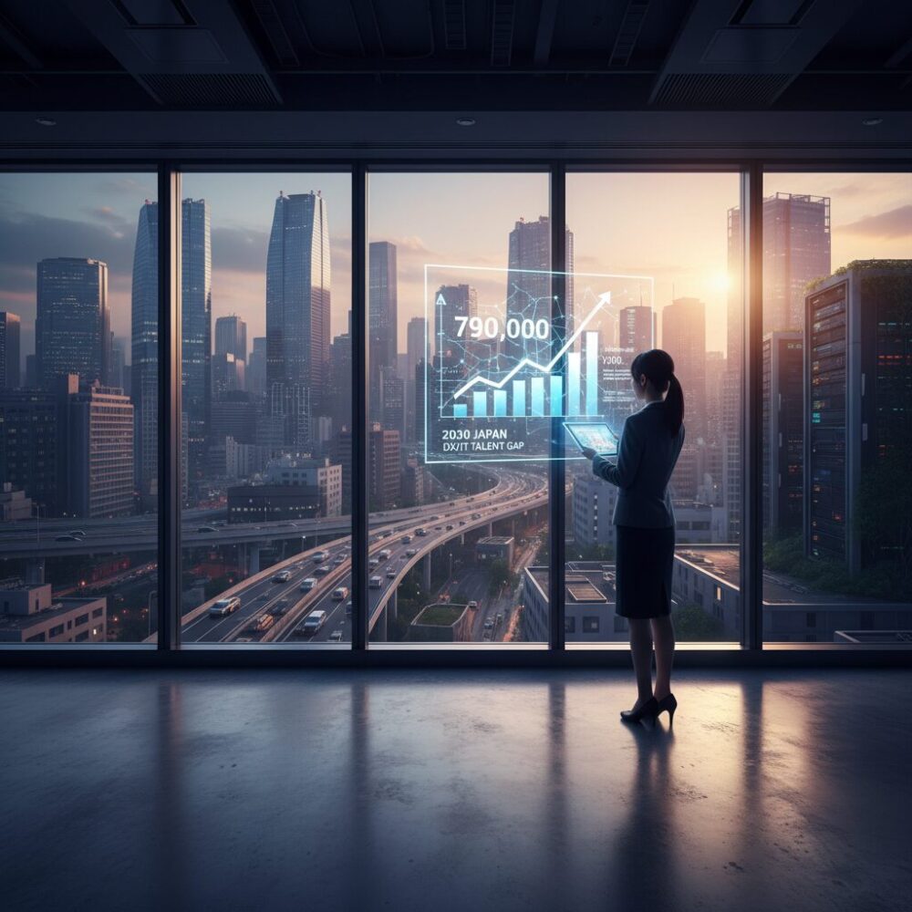 2030年に最大79万人不足するIT・DX人材需給ギャップの実像 のイメージ
