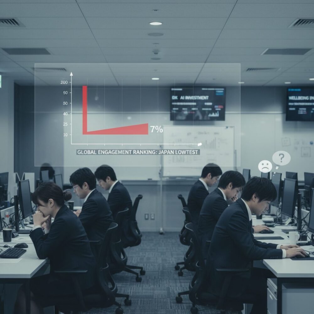 世界最低水準7%が示す日本の従業員エンゲージメントの実像 のイメージ