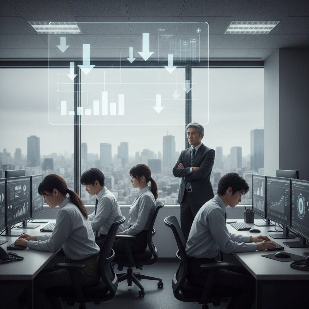 エンゲージメント低迷が企業価値と業績に与える影響 のイメージ