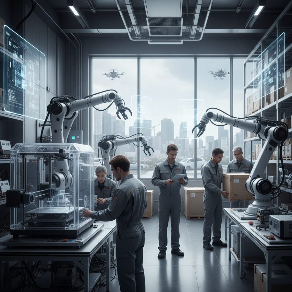 物理世界へ進出するフィジカルAIとグレーカラーの変容 のイメージ