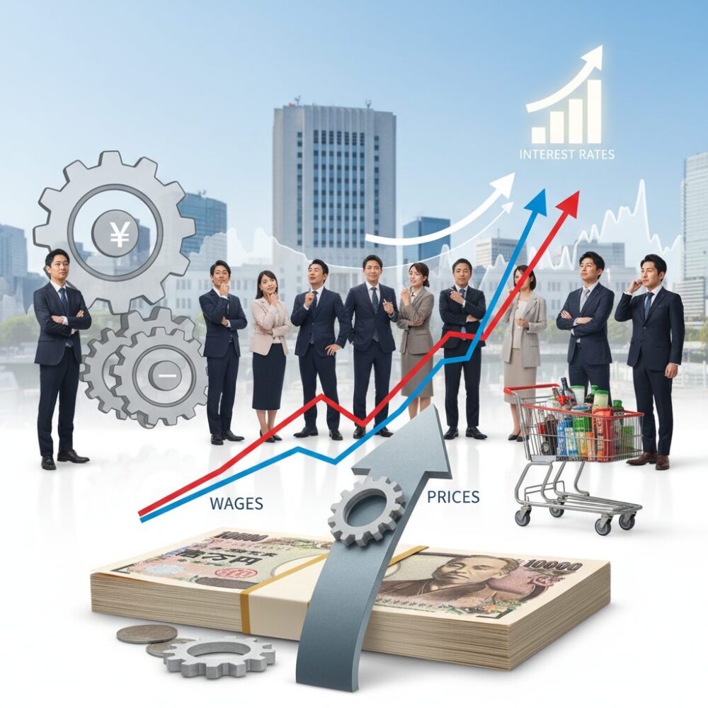 日本銀行の金融政策と利上げシナリオ のイメージ