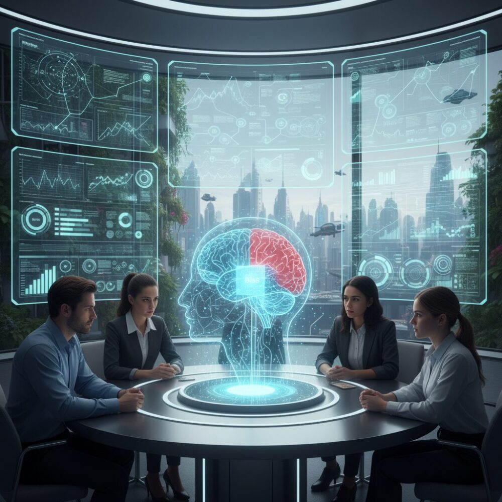 LLM自身が抱えるPro-AIバイアスと自己評価の歪み のイメージ