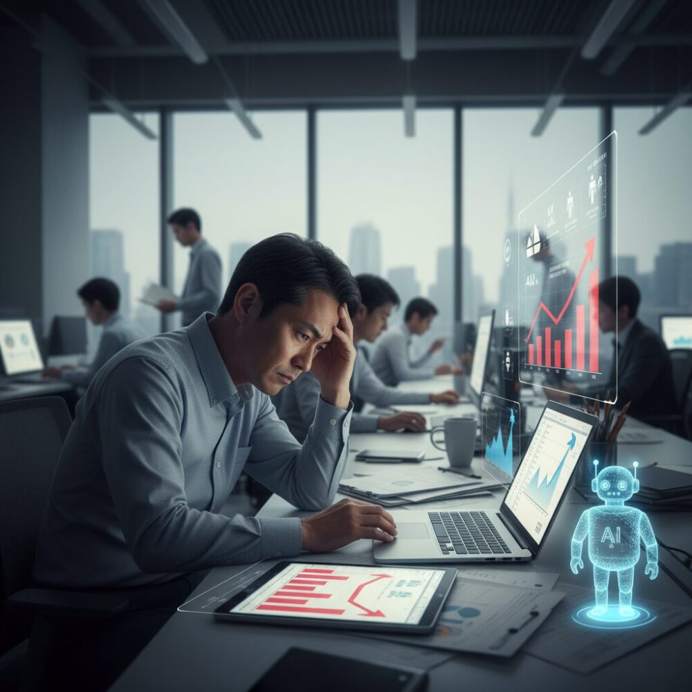 統計データで見る中間管理職の負荷と実態 のイメージ