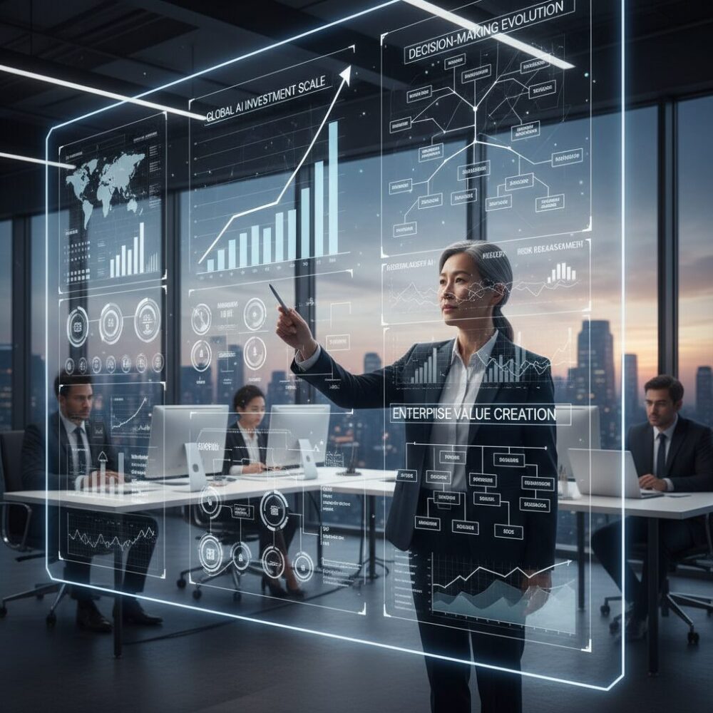 世界のAI投資規模と意思決定構造の変化を示す最新データ のイメージ