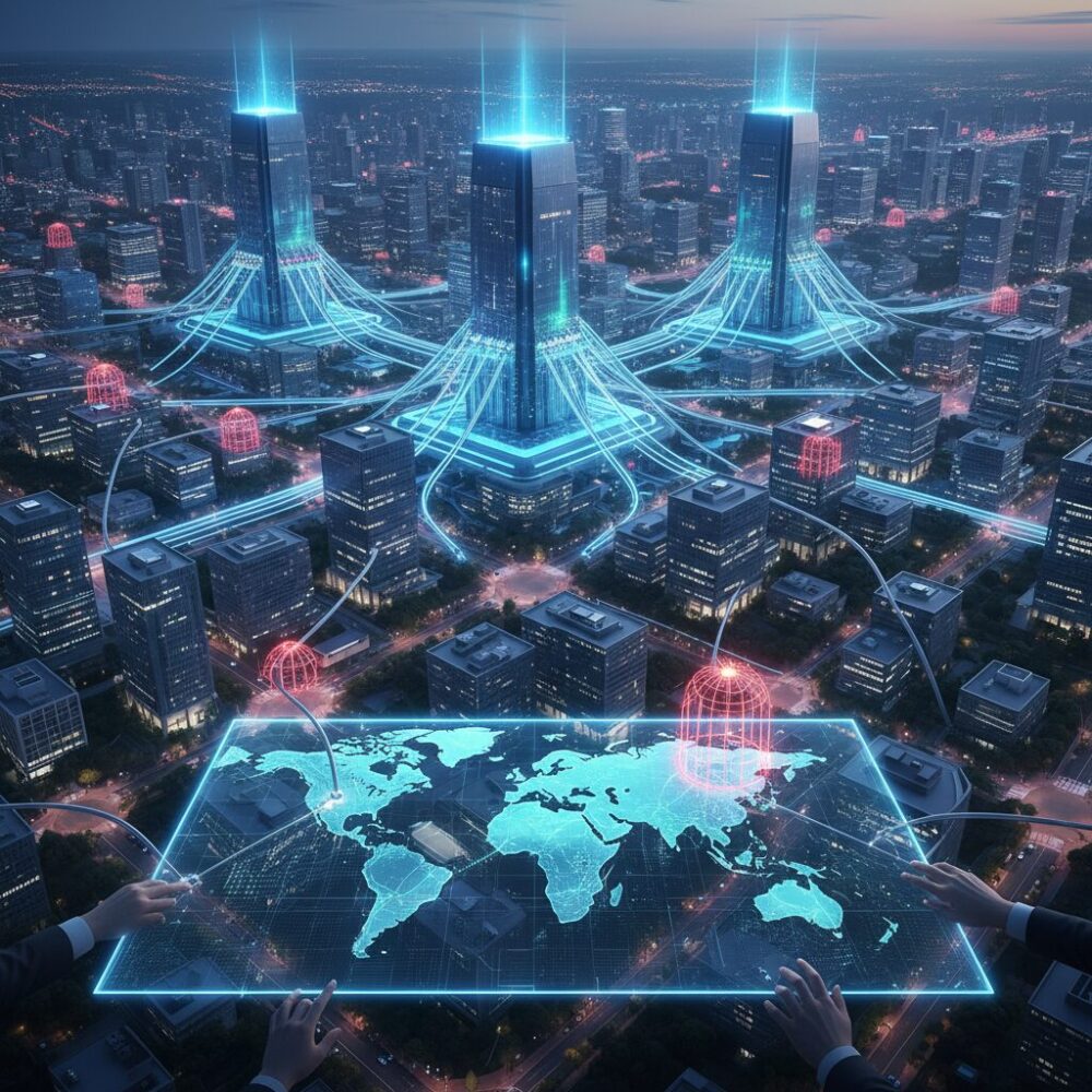 世界のAI市場規模とハイパースケーラーの勢力図 のイメージ