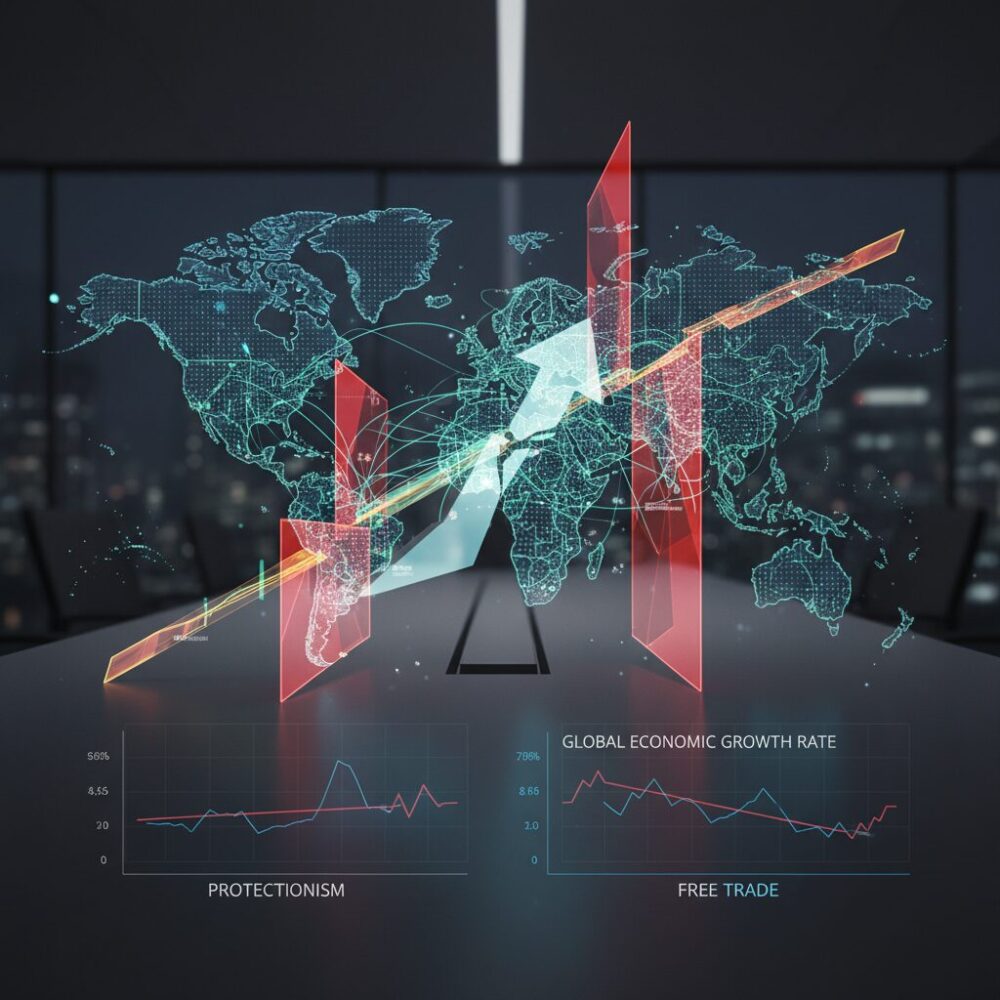 世界経済成長率から読み解く保護主義の恒常化 のイメージ
