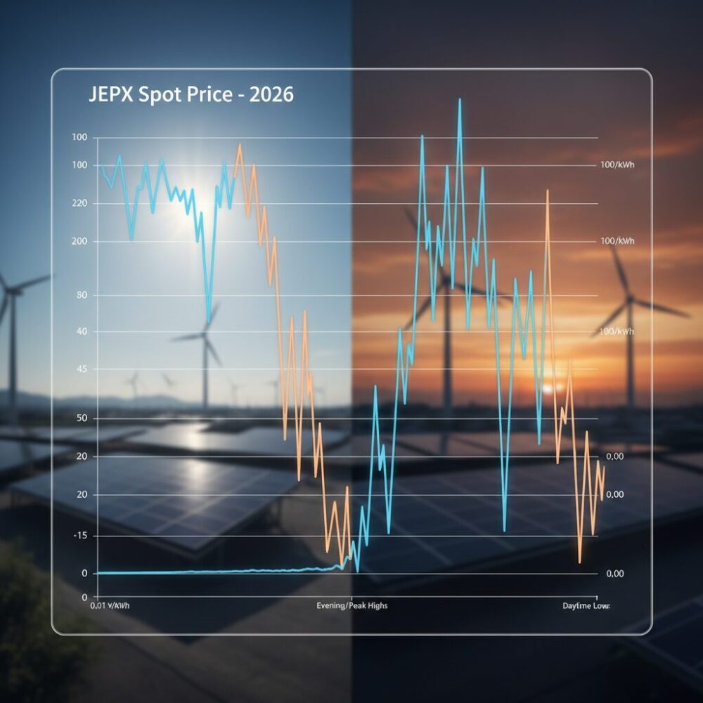 JEPXスポット価格に見る二極化と価格スパイクの実態 のイメージ