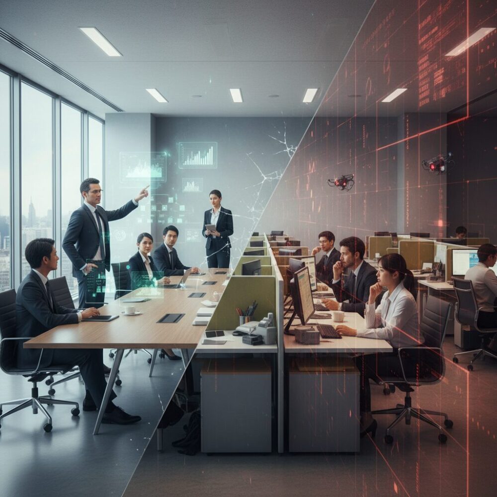 人的資本経営と現場意識の乖離 のイメージ