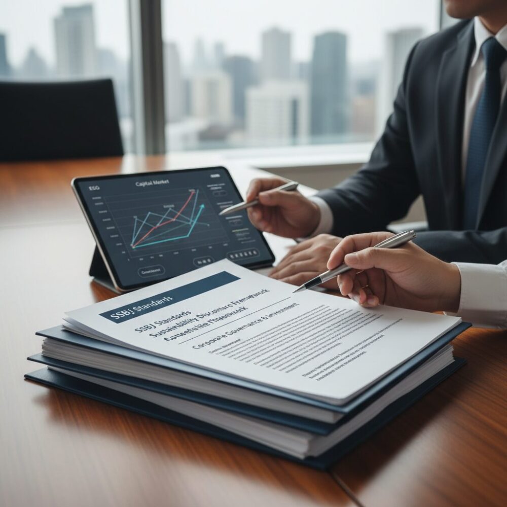 SSBJ基準とは何か、その法的性格とインパクト のイメージ