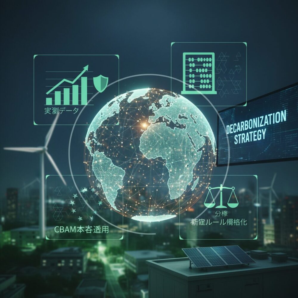 CBAM本格適用が求める実測データと算定ルールの厳格化 のイメージ
