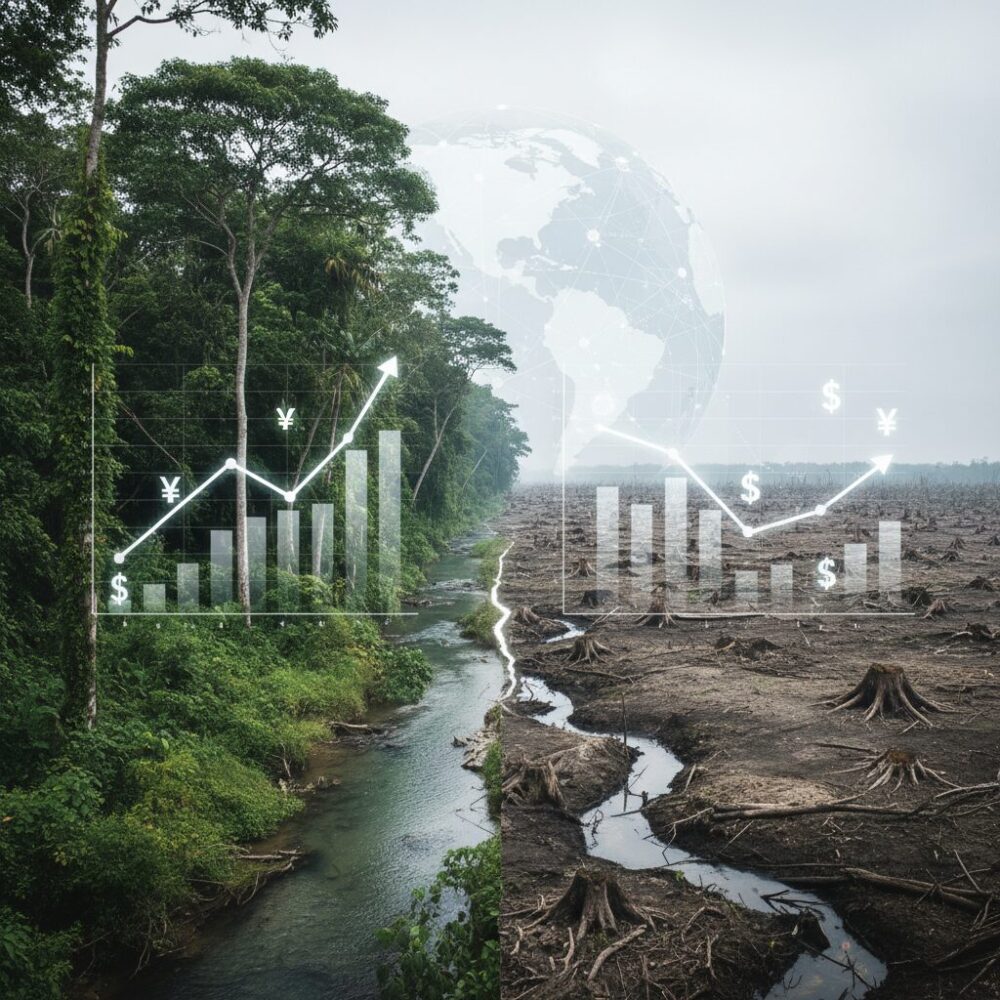 生物多様性損失とマクロ経済への影響 のイメージ