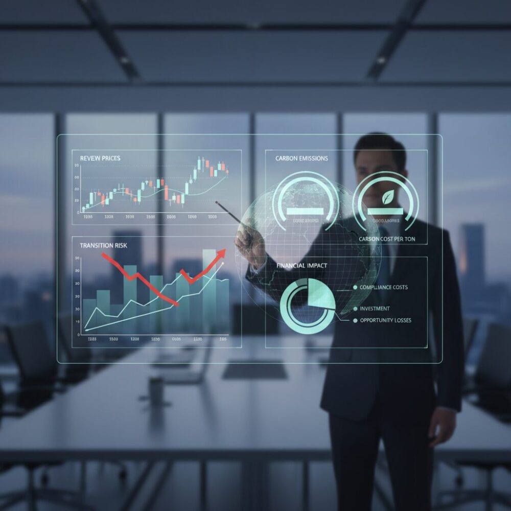 排出量取引制度の本格化が財務数値に与える影響 のイメージ