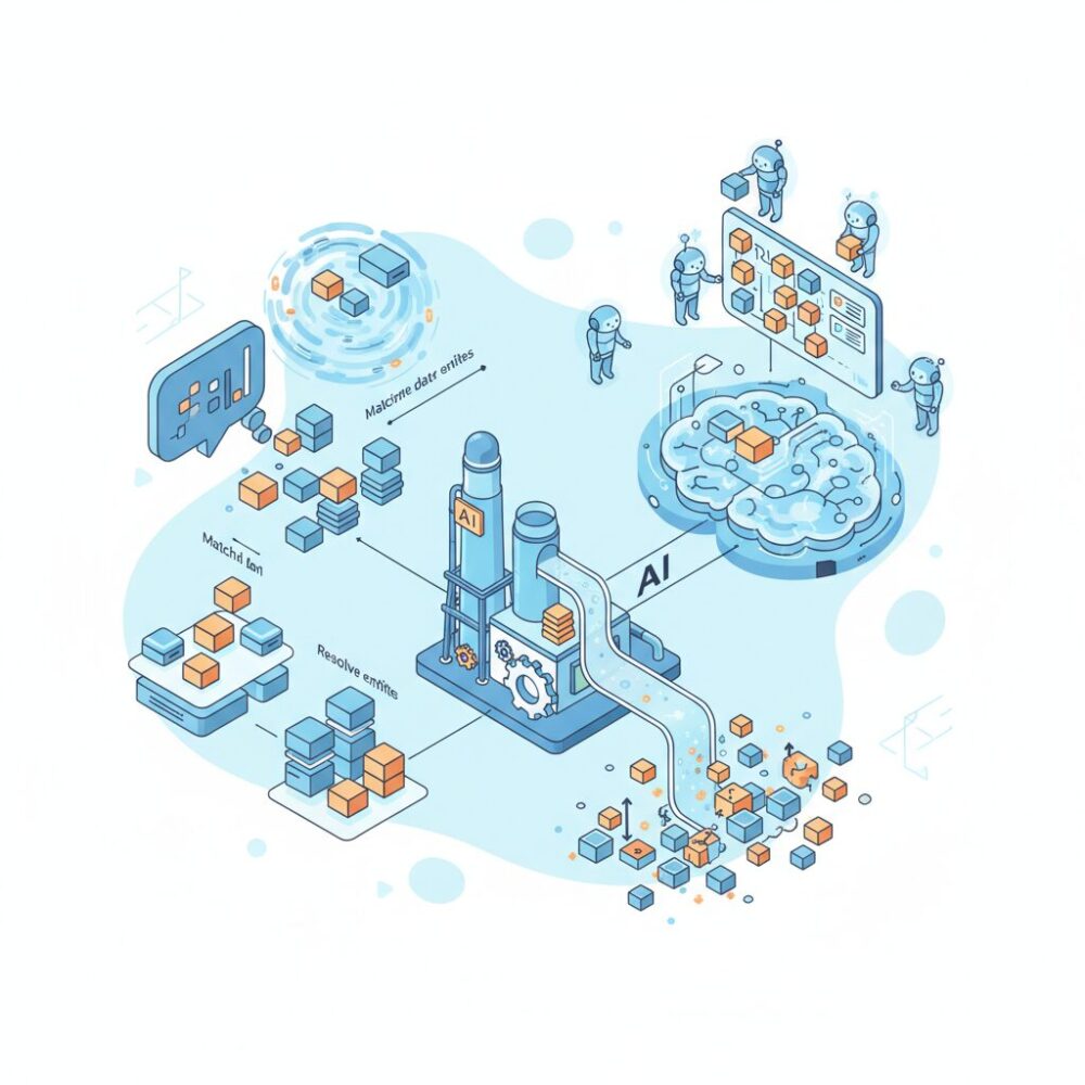 LLMによる名寄せ・エンティティ解決の進化と実用化 のイメージ