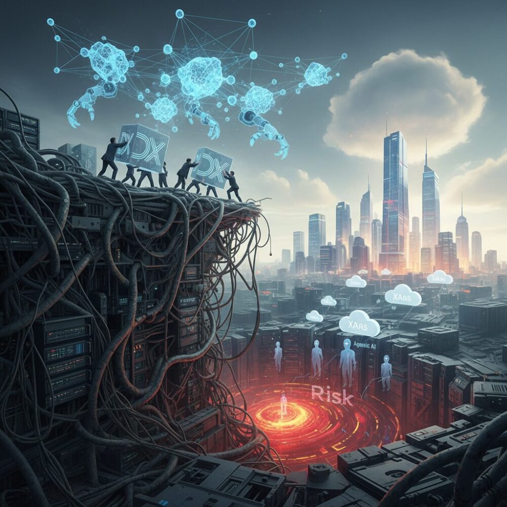 人材不足とSIer構造がDXを難しくするメカニズム のイメージ