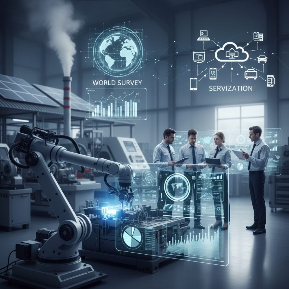 世界調査が示す製造業サービス化の現在地 のイメージ