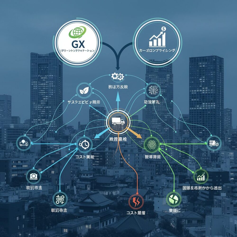 GXとカーボンプライシングが収益構造に与える影響 のイメージ